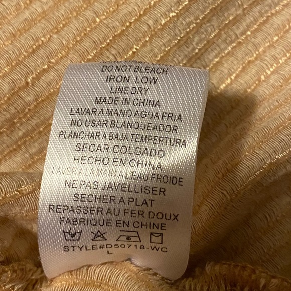 whiteroom + cactus - tan long sleeve mini dress large - Picture 6 of 8